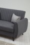 Atelier Del Sofa Sofá Cama de 2 Plazas Alkon - Dark Grey